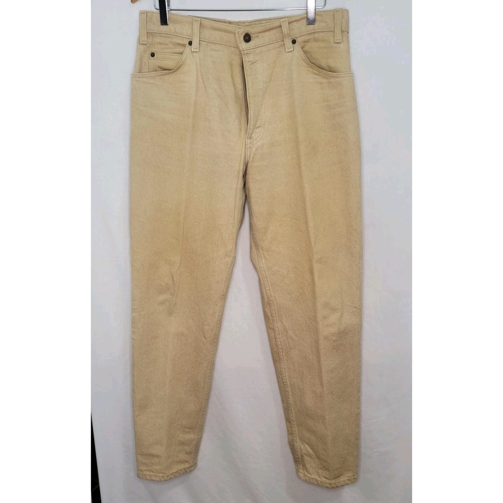 Vintage 90s Levis 550 Relaxed Fit Tapered Orange Tab Paper Tag Jeans Men 33/30
